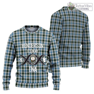 Henderson Dress Tartan Ugly Sweater with Family Crest DNA In Me Style