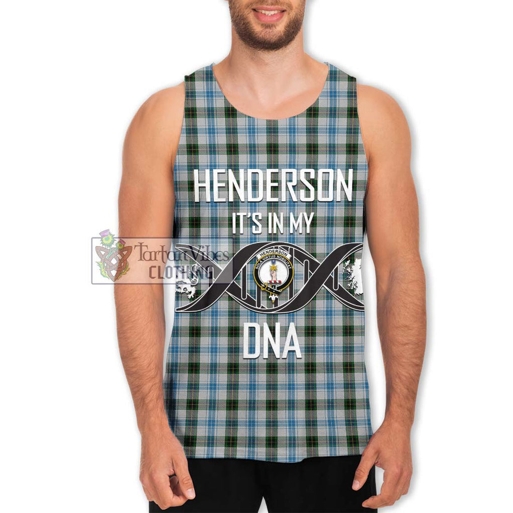 Henderson Dress Tartan Men's Tank Top with Family Crest DNA In Me Style Men - Tartanvibesclothing Shop