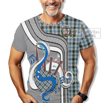 Henderson Dress Tartan T-Shirt with Epic Bagpipe Style