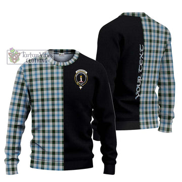 Henderson Dress Tartan Ugly Sweater with Family Crest and Half Of Me Style