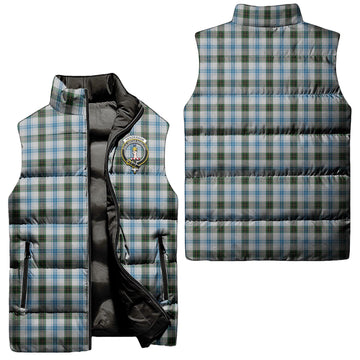 Henderson Dress Tartan Sleeveless Puffer Jacket with Family Crest