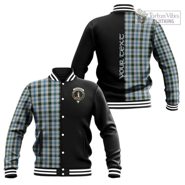 Henderson Dress Tartan Baseball Jacket with Family Crest and Half Of Me Style