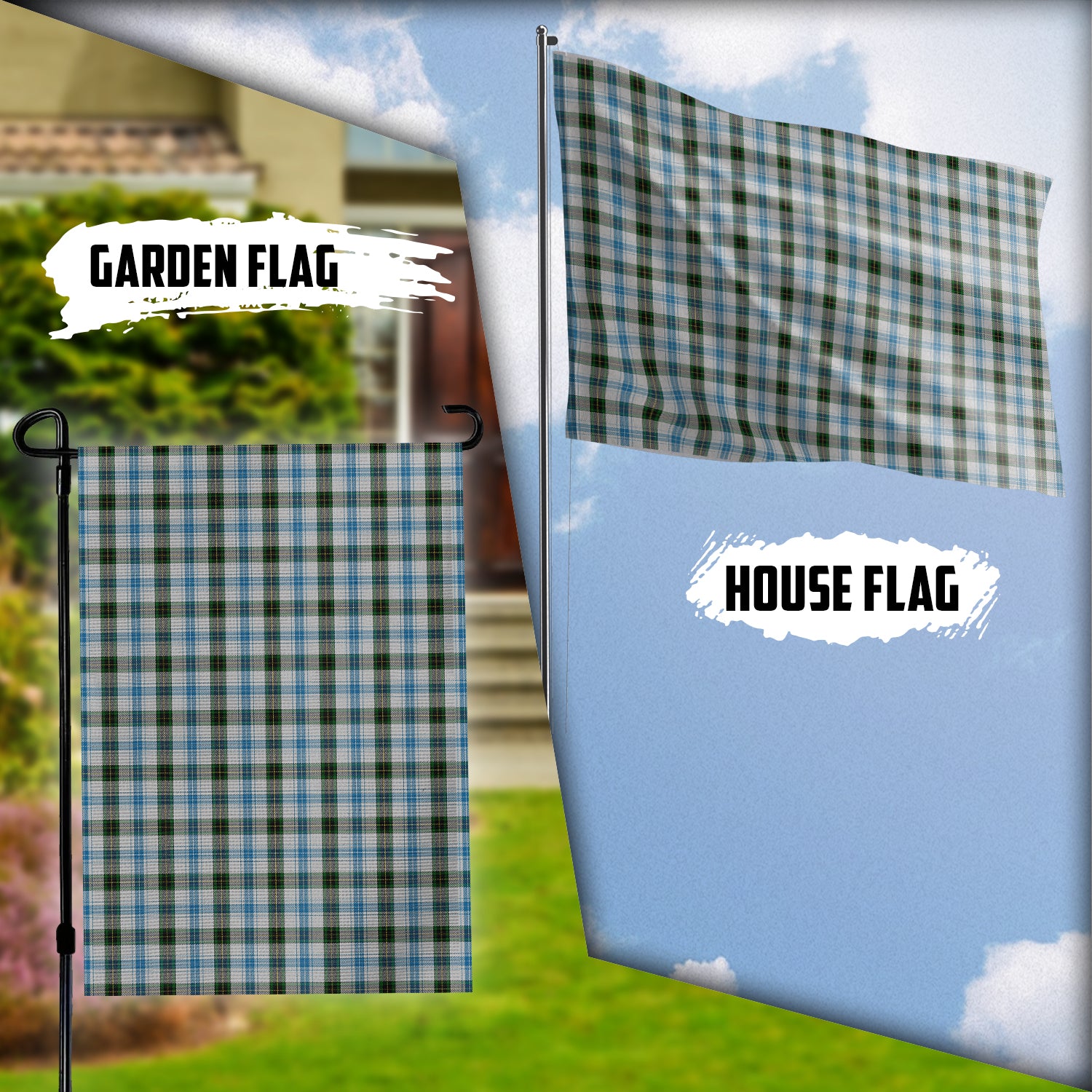 Henderson Dress Tartan Flag Garden Flag (Vertical) - Tartan Vibes Clothing