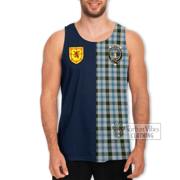 Henderson Dress Tartan Men's Tank Top Alba with Scottish Lion Royal Arm Half Style