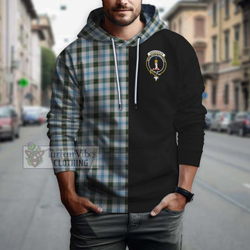 Henderson Dress Tartan Hoodie with Family Crest and Half Of Me Style