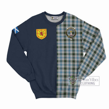 Henderson Dress Tartan Sweatshirt Alba with Scottish Lion Royal Arm Half Style