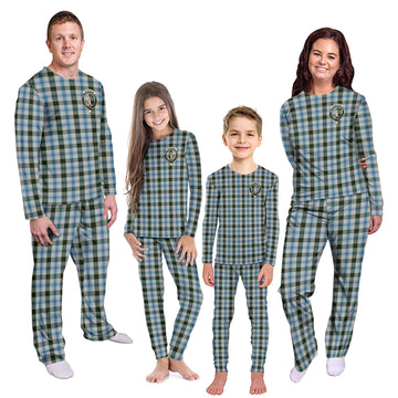 Henderson Dress Tartan Pajamas Family Set with Family Crest