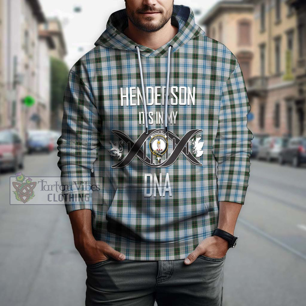 Henderson Dress Tartan Hoodie with Family Crest DNA In Me Style Pullover Hoodie - Tartanvibesclothing Shop