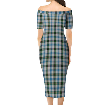 Henderson Dress Tartan Off Shoulder Lady Dress