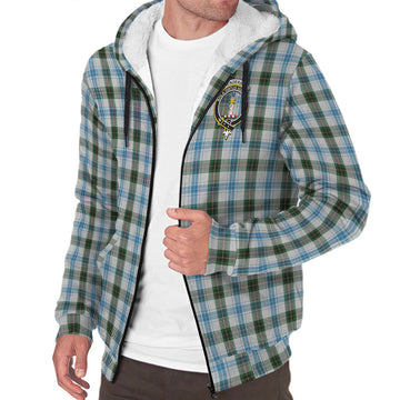 Henderson Dress Tartan Sherpa Hoodie with Family Crest