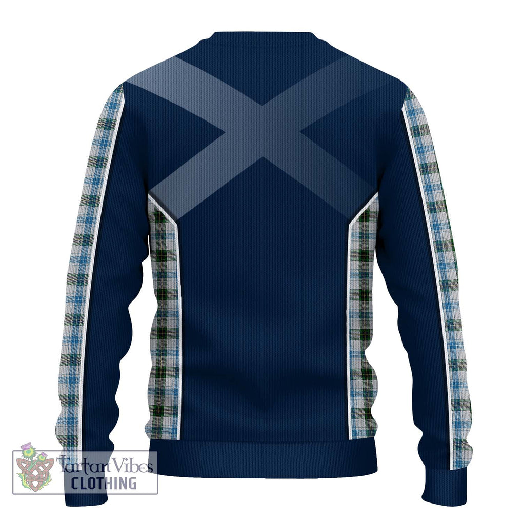 Henderson Dress Tartan Knitted Sweater with Family Crest and Lion Rampant Vibes Sport Style - Tartan Vibes Clothing