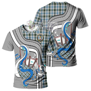 Henderson Dress Tartan T-Shirt with Epic Bagpipe Style