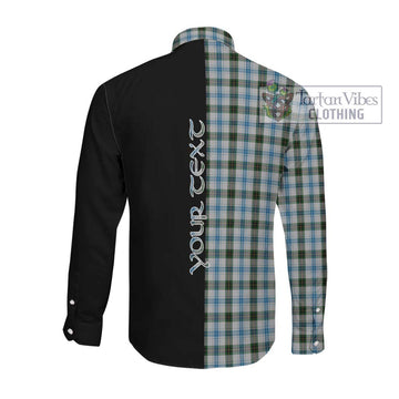 Henderson Dress Tartan Long Sleeve Button Shirt with Family Crest and Half Of Me Style