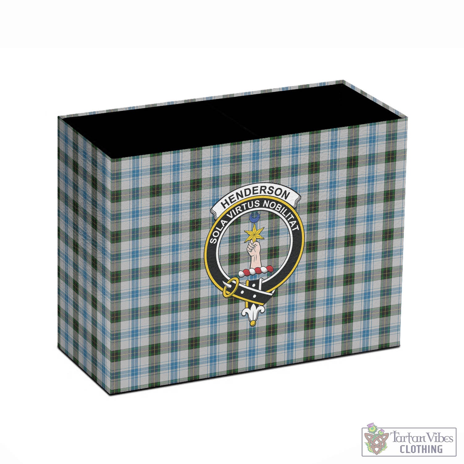 Tartan Vibes Clothing Henderson Dress Tartan Pen Holder with Family Crest