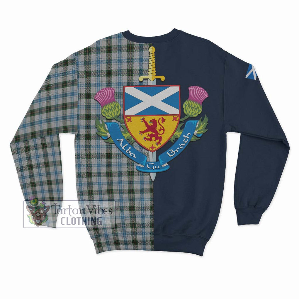 Tartan Vibes Clothing Henderson Dress Tartan Sweatshirt with Scottish Lion Royal Arm Half Style