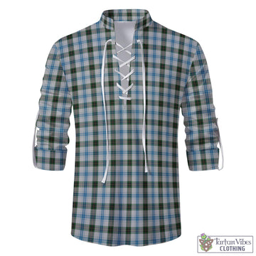 Henderson Dress Tartan Men's Scottish Traditional Jacobite Ghillie Kilt Shirt