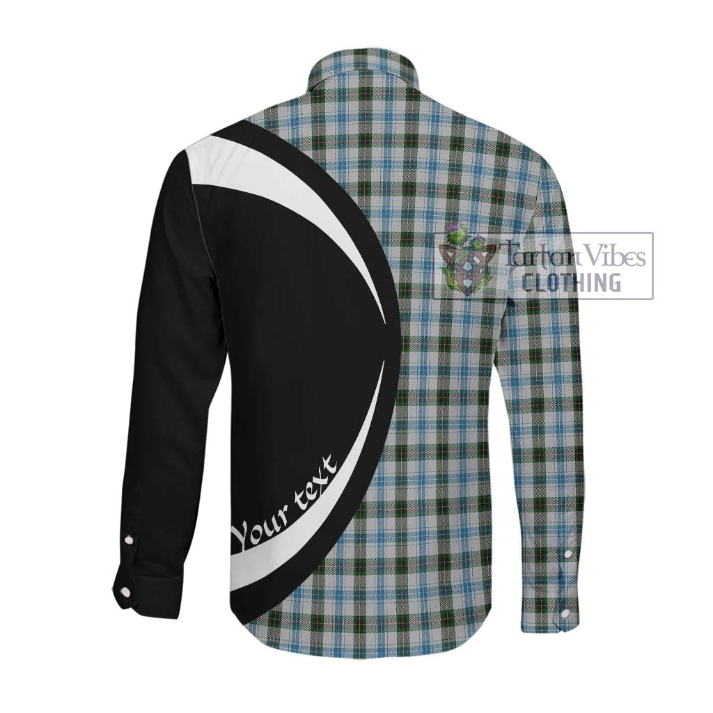 Henderson Dress Tartan Long Sleeve Button Up with Family Crest Circle Style Men's Shirt - Tartan Vibes Clothing