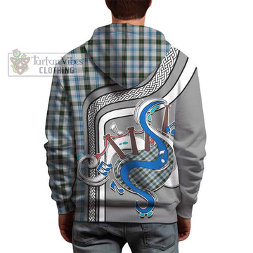 Henderson Dress Tartan Hoodie with Epic Bagpipe Style