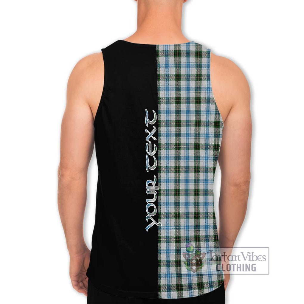 Henderson Dress Tartan Men's Tank Top with Family Crest and Half Of Me Style - Tartanvibesclothing Shop