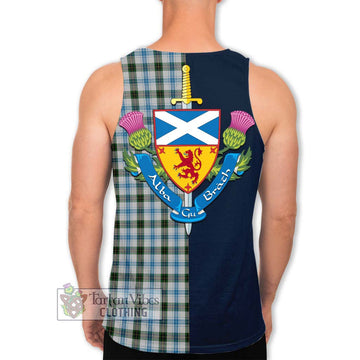 Henderson Dress Tartan Men's Tank Top Alba with Scottish Lion Royal Arm Half Style