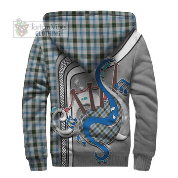 Henderson Dress Tartan Sherpa Hoodie with Epic Bagpipe Style