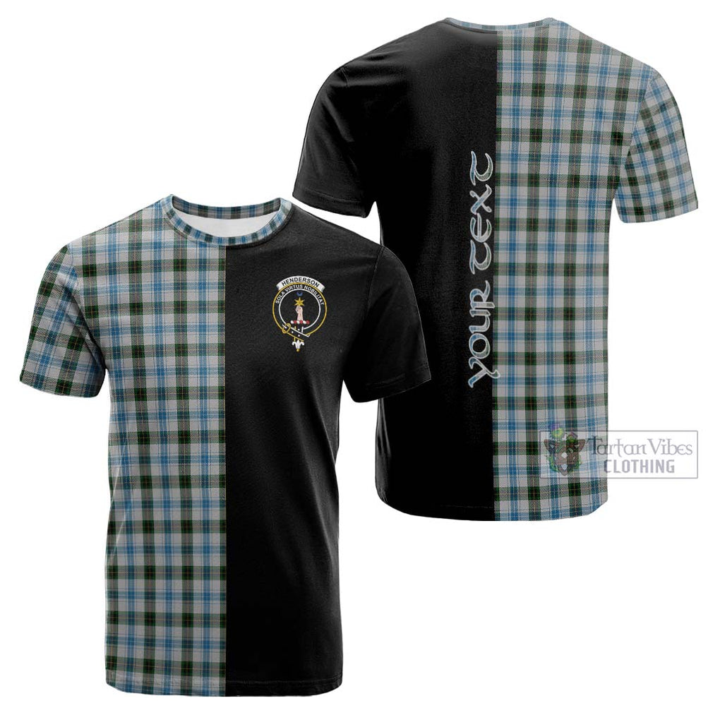 Tartan Vibes Clothing Henderson Dress Tartan Cotton T-shirt with Family Crest and Half Of Me Style