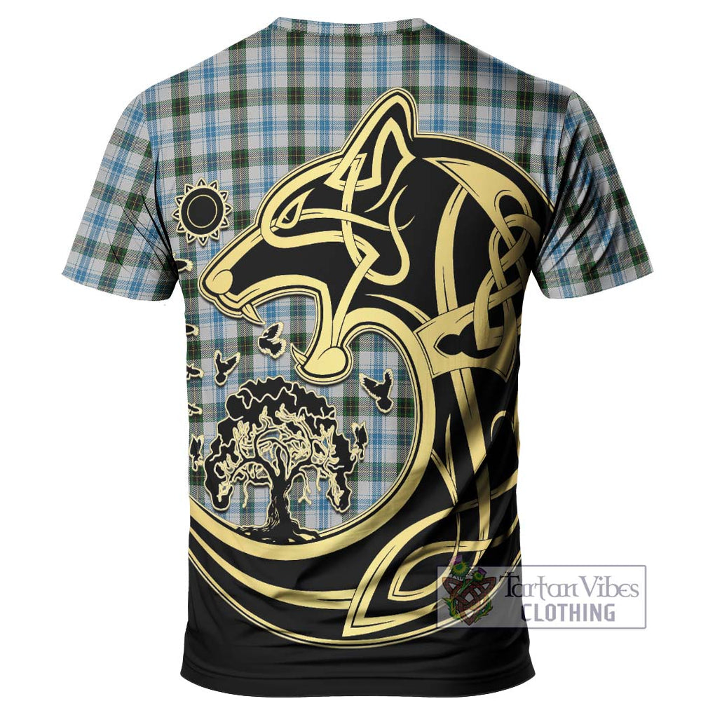 Henderson Dress Tartan T-Shirt with Family Crest Celtic Wolf Style - Tartan Vibes Clothing