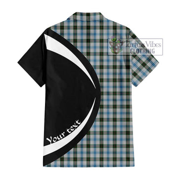 Henderson Dress Tartan Short Sleeve Button Up with Family Crest Circle Style