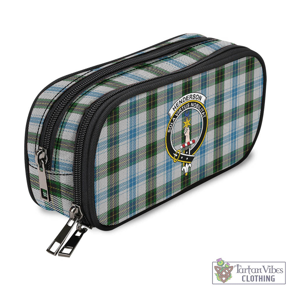 Tartan Vibes Clothing Henderson Dress Tartan Pen and Pencil Case with Family Crest