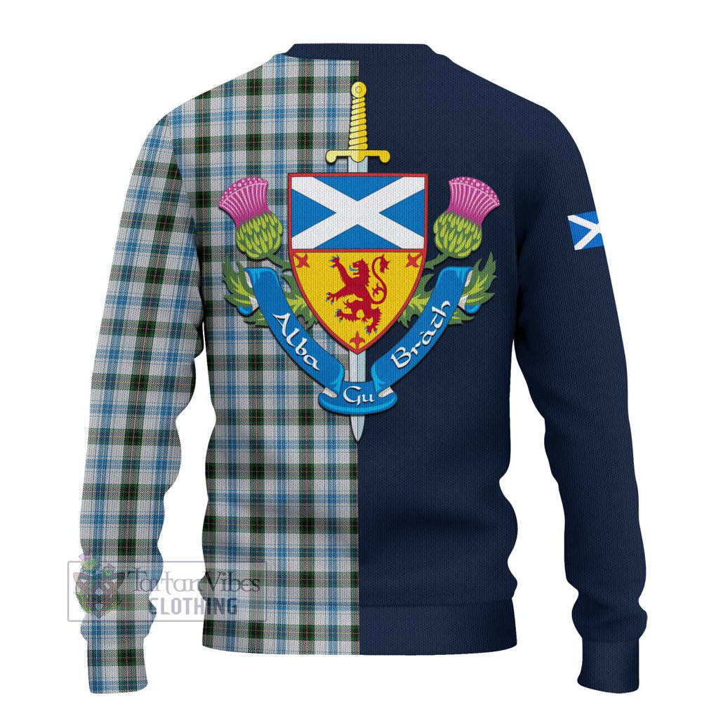 Tartan Vibes Clothing Henderson Dress Tartan Knitted Sweater with Scottish Lion Royal Arm Half Style