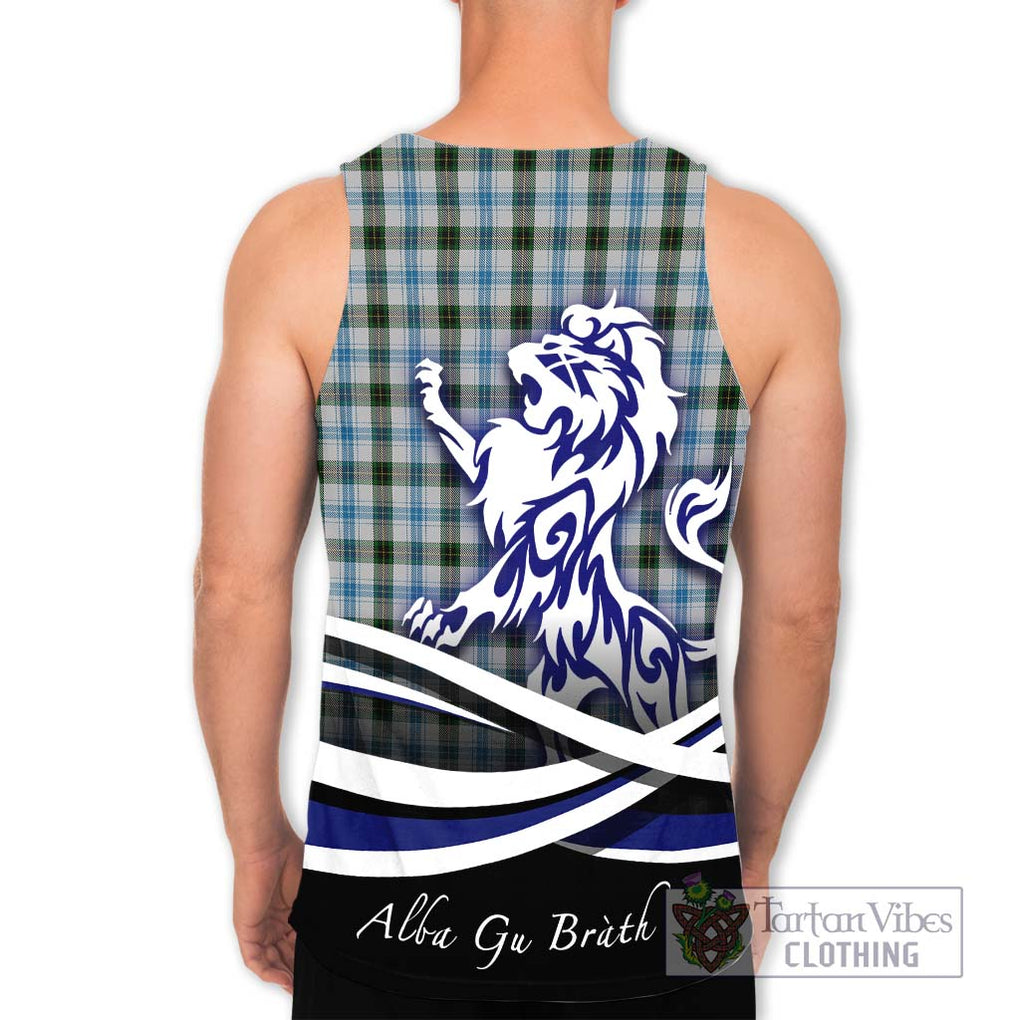 Henderson Dress Tartan Men's Tank Top with Alba Gu Brath Regal Lion Emblem - Tartanvibesclothing Shop