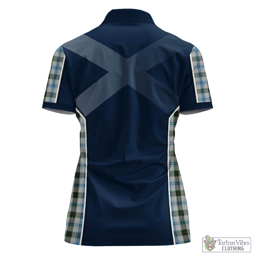 Tartan Vibes Clothing Henderson Dress Tartan Women's Polo Shirt with Family Crest and Scottish Thistle Vibes Sport Style