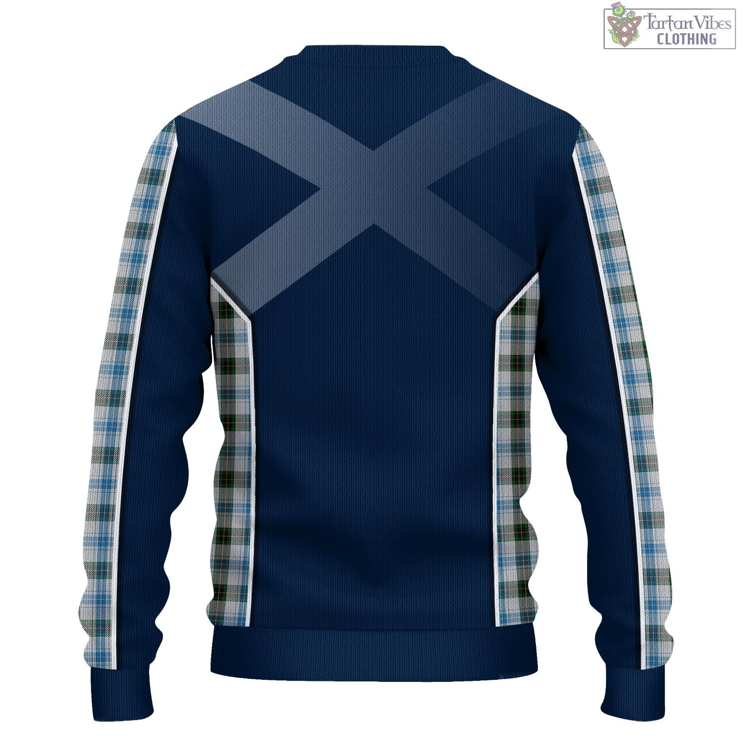 Tartan Vibes Clothing Henderson Dress Tartan Knitted Sweatshirt with Family Crest and Scottish Thistle Vibes Sport Style