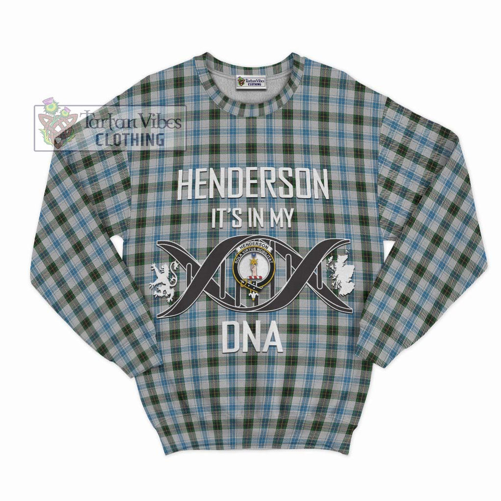 Henderson Dress Tartan Sweatshirt with Family Crest DNA In Me Style - Tartanvibesclothing Shop