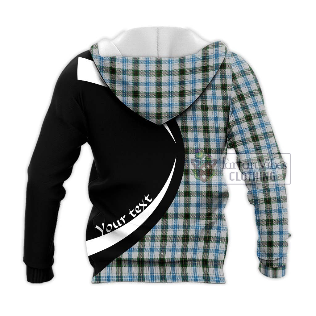 Henderson Dress Tartan Knitted Hoodie with Family Crest Circle Style - Tartan Vibes Clothing