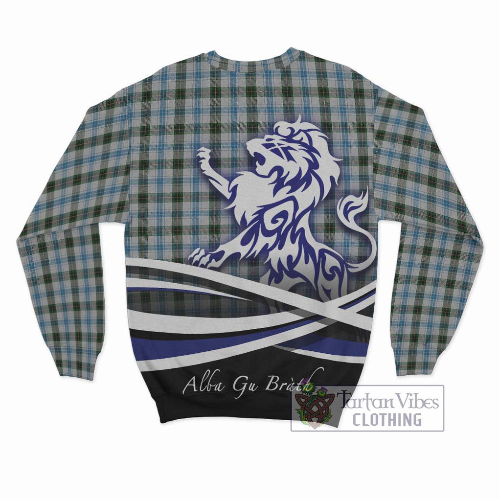 Henderson Dress Tartan Sweatshirt with Alba Gu Brath Regal Lion Emblem - Tartanvibesclothing Shop