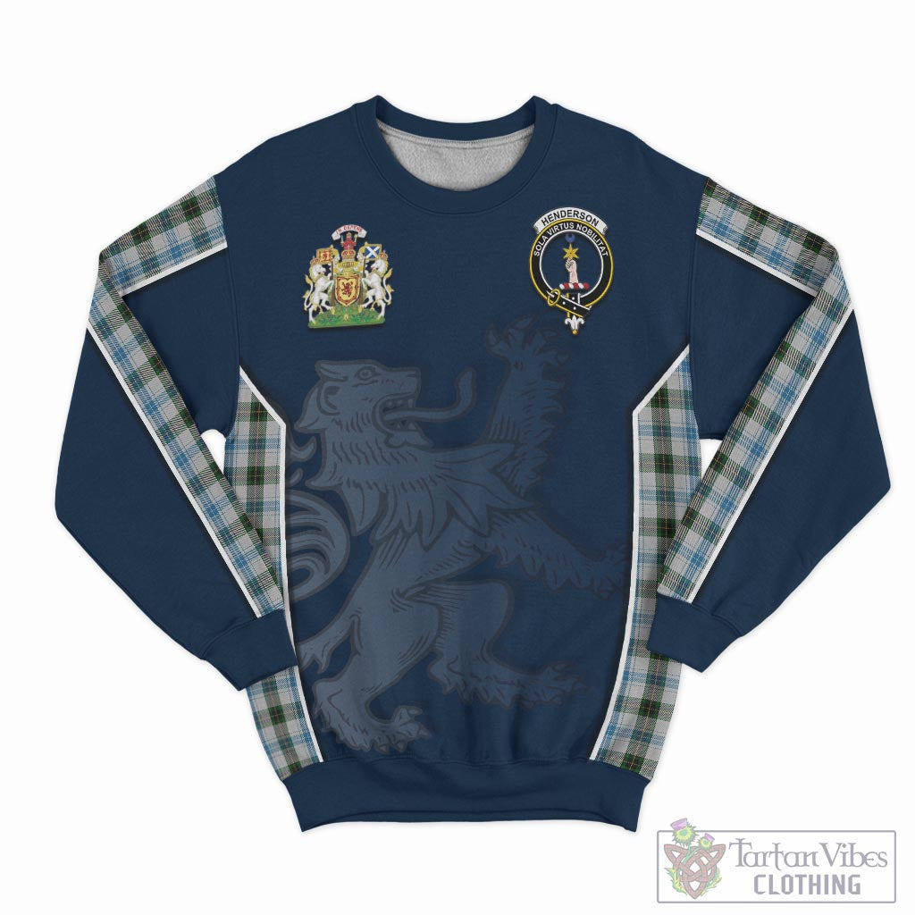 Tartan Vibes Clothing Henderson Dress Tartan Sweater with Family Crest and Lion Rampant Vibes Sport Style