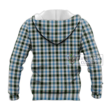 Henderson Dress Tartan Knitted Hoodie with Family Crest DNA In Me Style