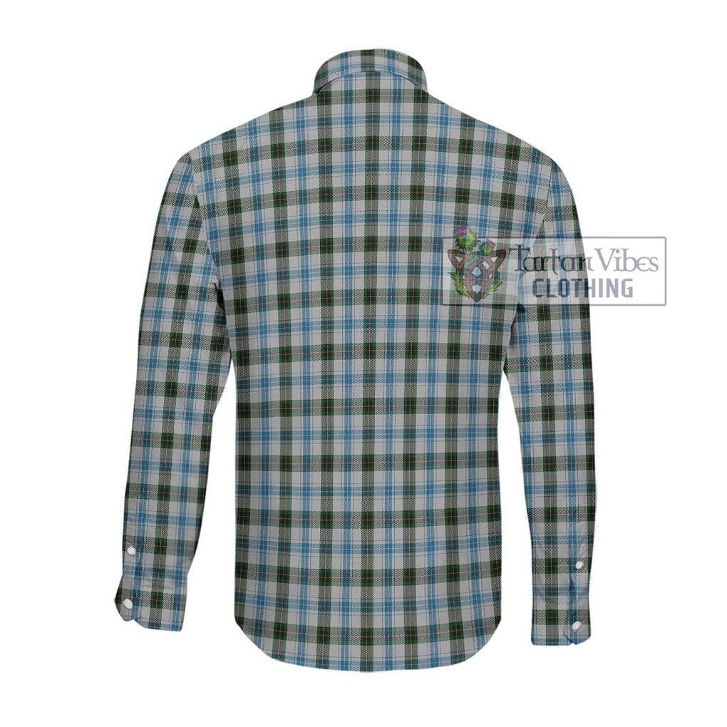 Henderson Dress Tartan Long Sleeve Button Shirt with Family Crest DNA In Me Style - Tartanvibesclothing Shop