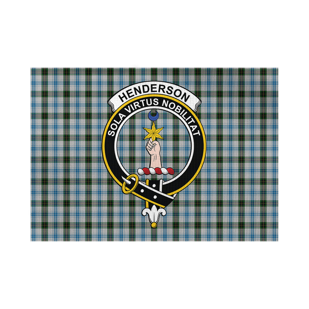 Henderson Dress Tartan Flag with Family Crest - Tartan Vibes Clothing