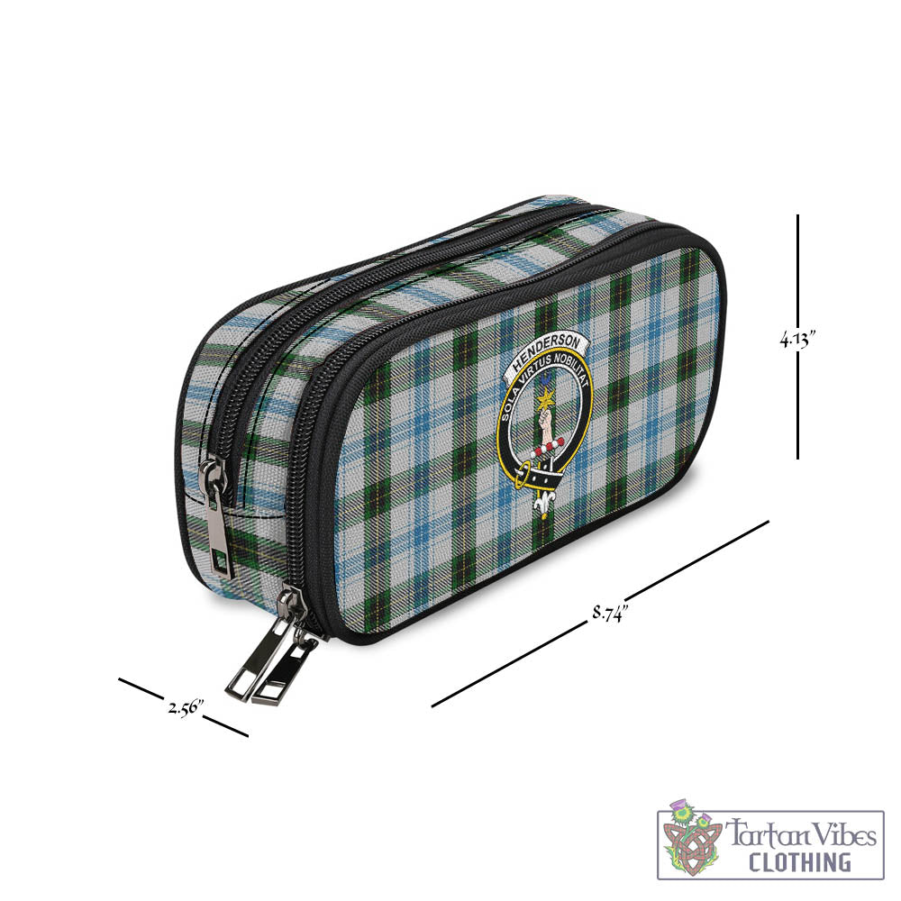 Tartan Vibes Clothing Henderson Dress Tartan Pen and Pencil Case with Family Crest