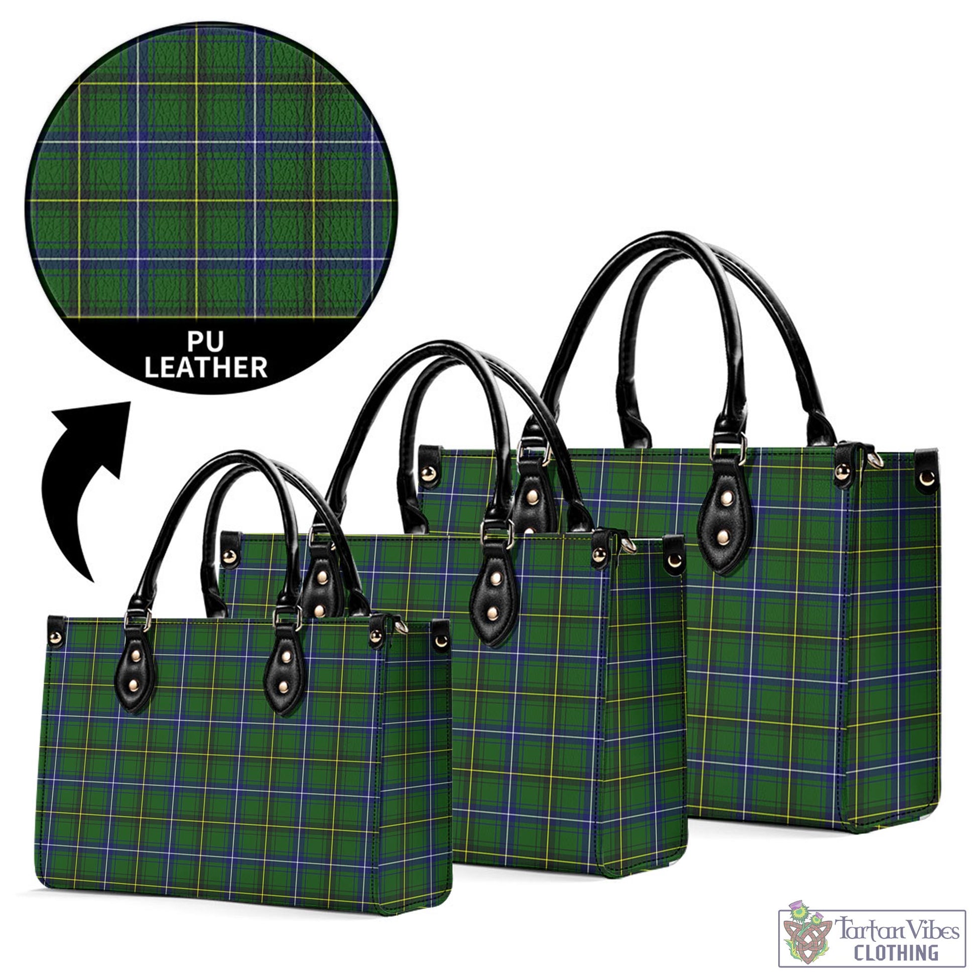 Tartan Vibes Clothing Henderson Modern Tartan Luxury Leather Handbags