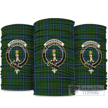 Henderson Tartan Neck Gaiters, Tartan Bandanas, Tartan Head Band with Family Crest