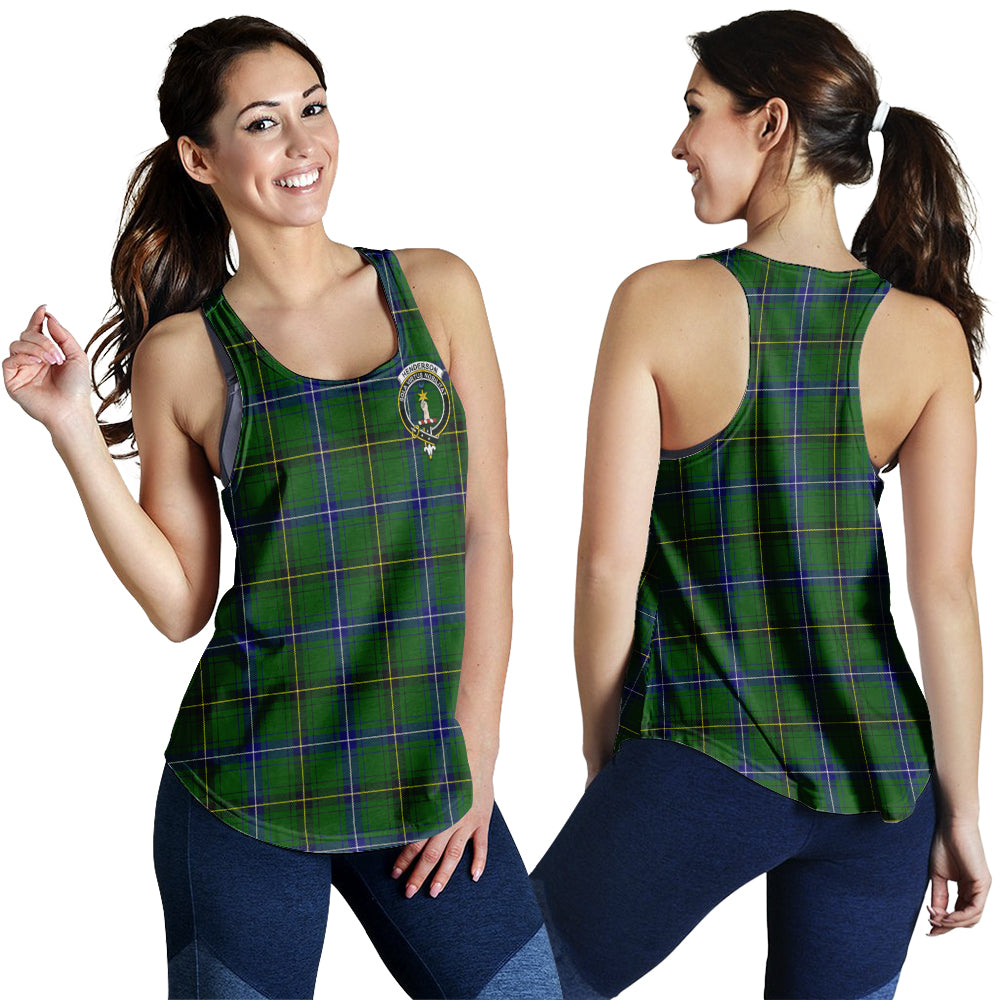 henderson-modern-tartan-women-racerback-tanks-with-family-crest