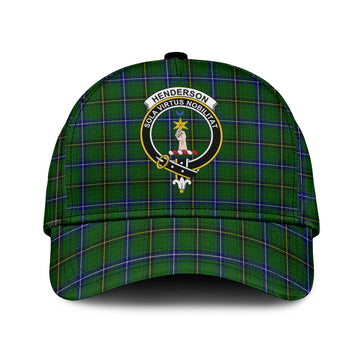 Henderson Tartan Classic Cap with Family Crest