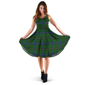 Henderson Tartan Sleeveless Midi Womens Dress