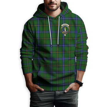 Henderson Tartan Hoodie with Family Crest