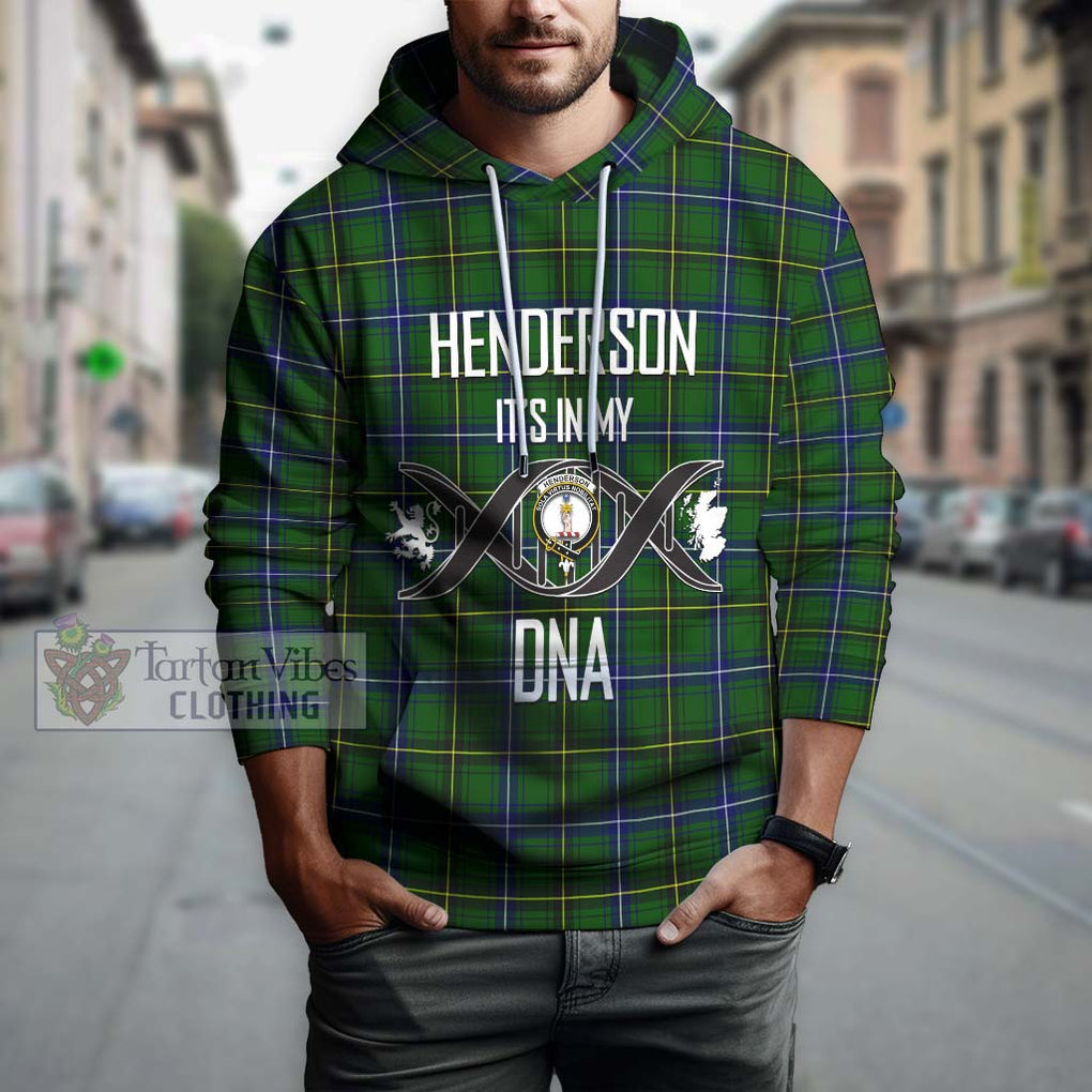 Henderson Tartan Hoodie with Family Crest DNA In Me Style Pullover Hoodie - Tartanvibesclothing Shop