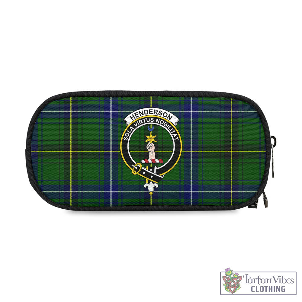 Tartan Vibes Clothing Henderson Modern Tartan Pen and Pencil Case with Family Crest