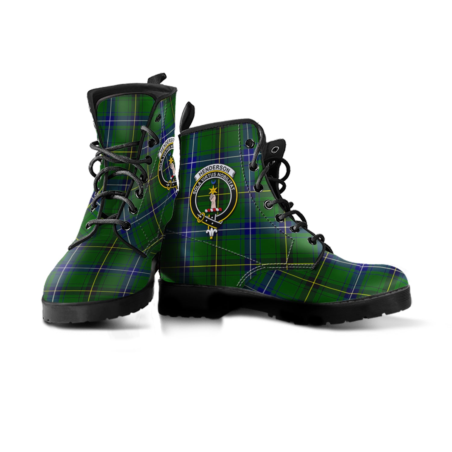 henderson-modern-tartan-leather-boots-with-family-crest